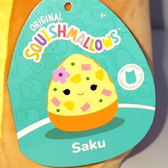 SAKU 🍕 FIRST TO MARKET Hawaiian Pizza Slice Original Squishmallow ☆》NWT《☆ - Picture 2 of 8